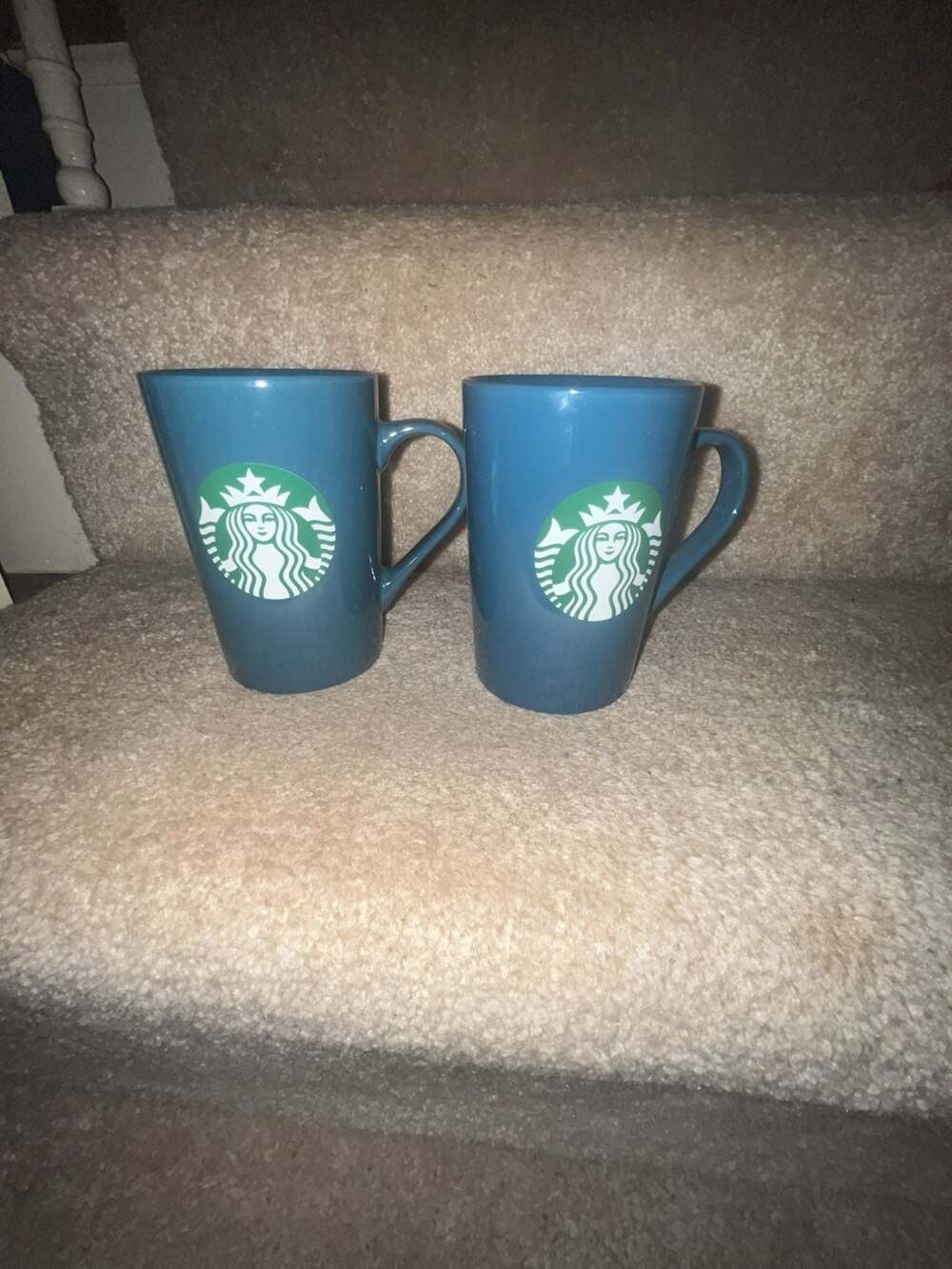 Starbucks Blue Coffee Mug 11oz Set of 2 2020 Teal Green Mermaid Logo